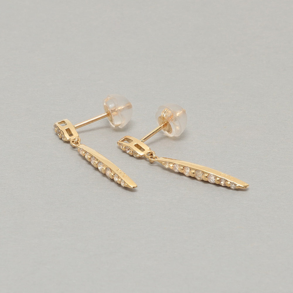 lilo jewelry☆スティックピアス☆K18×ダイヤ