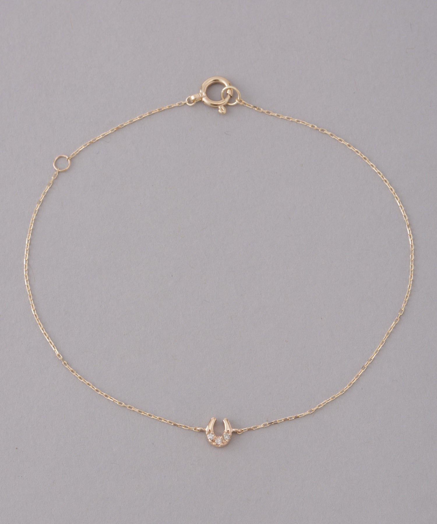 ブレスレット　馬蹄ダイヤ イエローゴールド