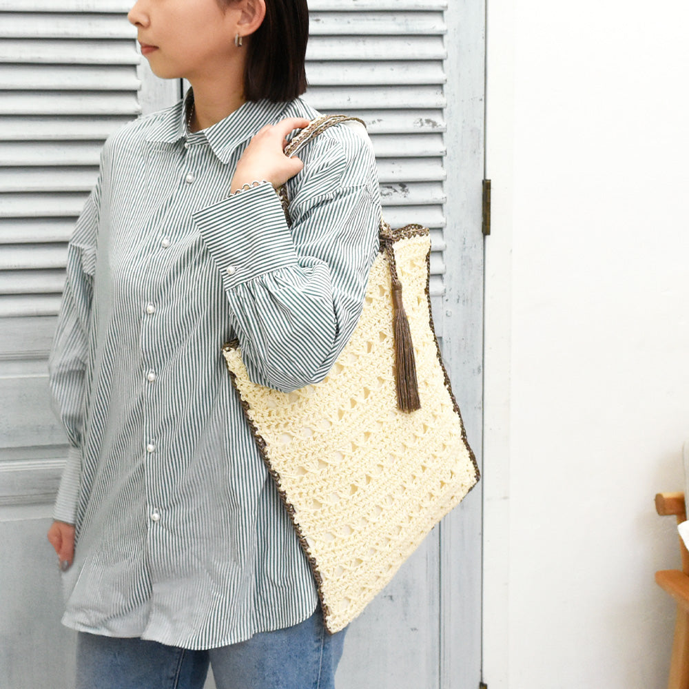 バッグ　ペーパーガラアミタッセル