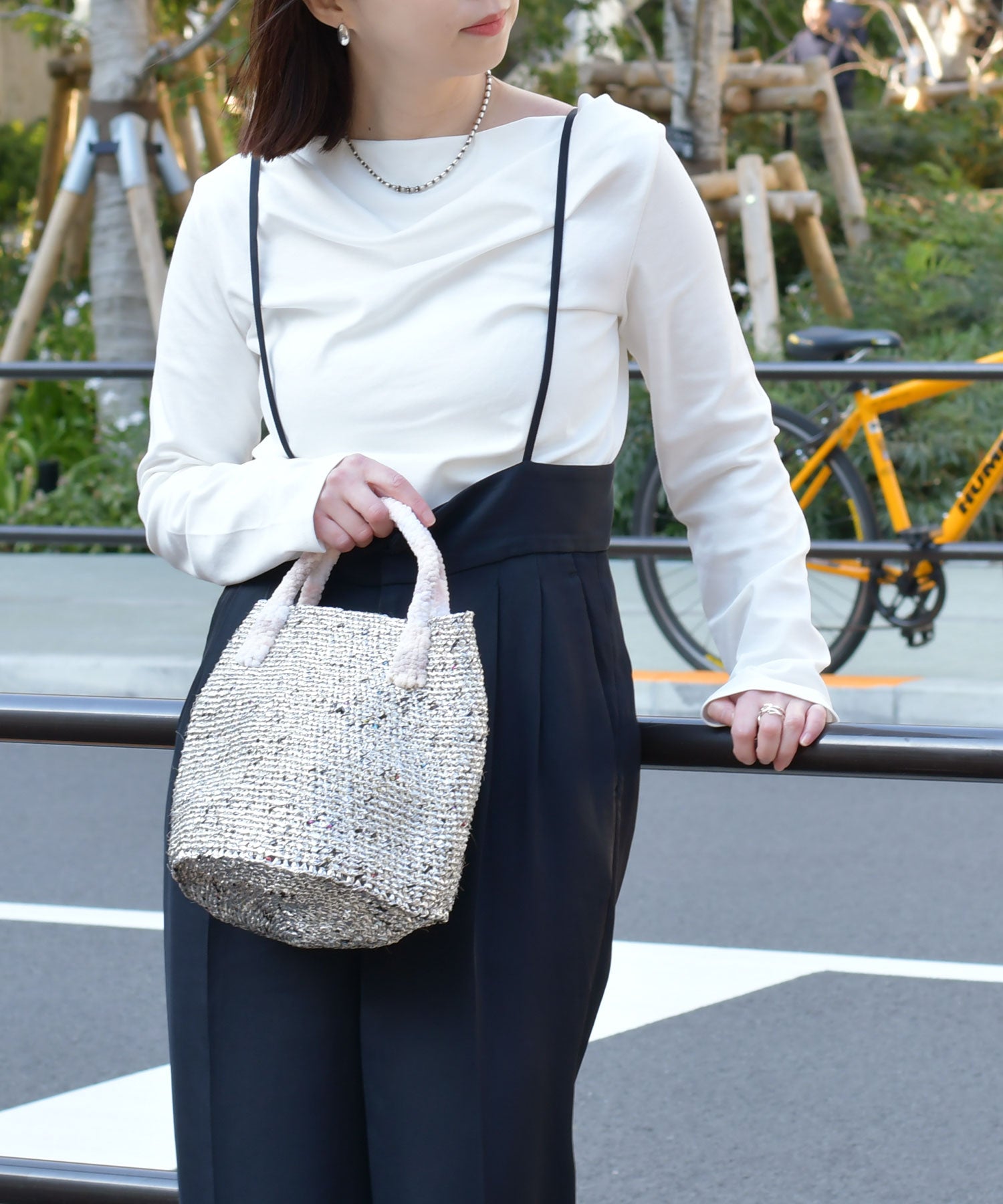 バッグ　サイザル　シェニール　ミニ