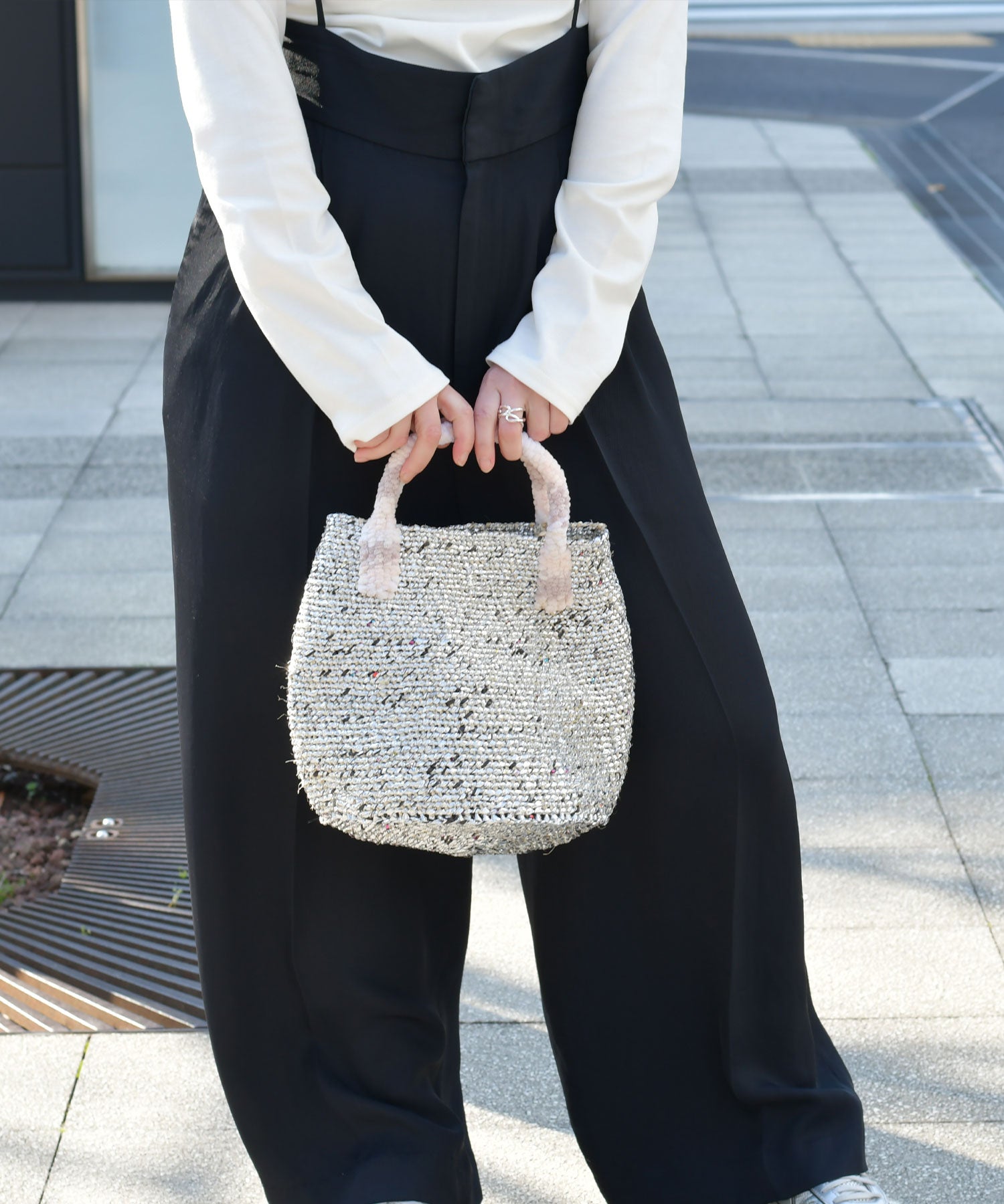 バッグ　サイザル　シェニール　ミニ