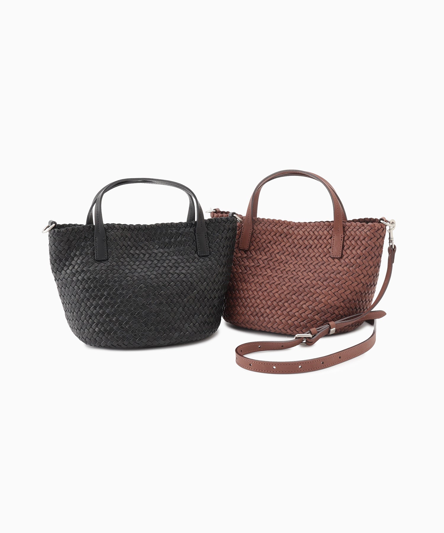レザーメッシュ　2WAYミニトート＆ショルダーバッグ