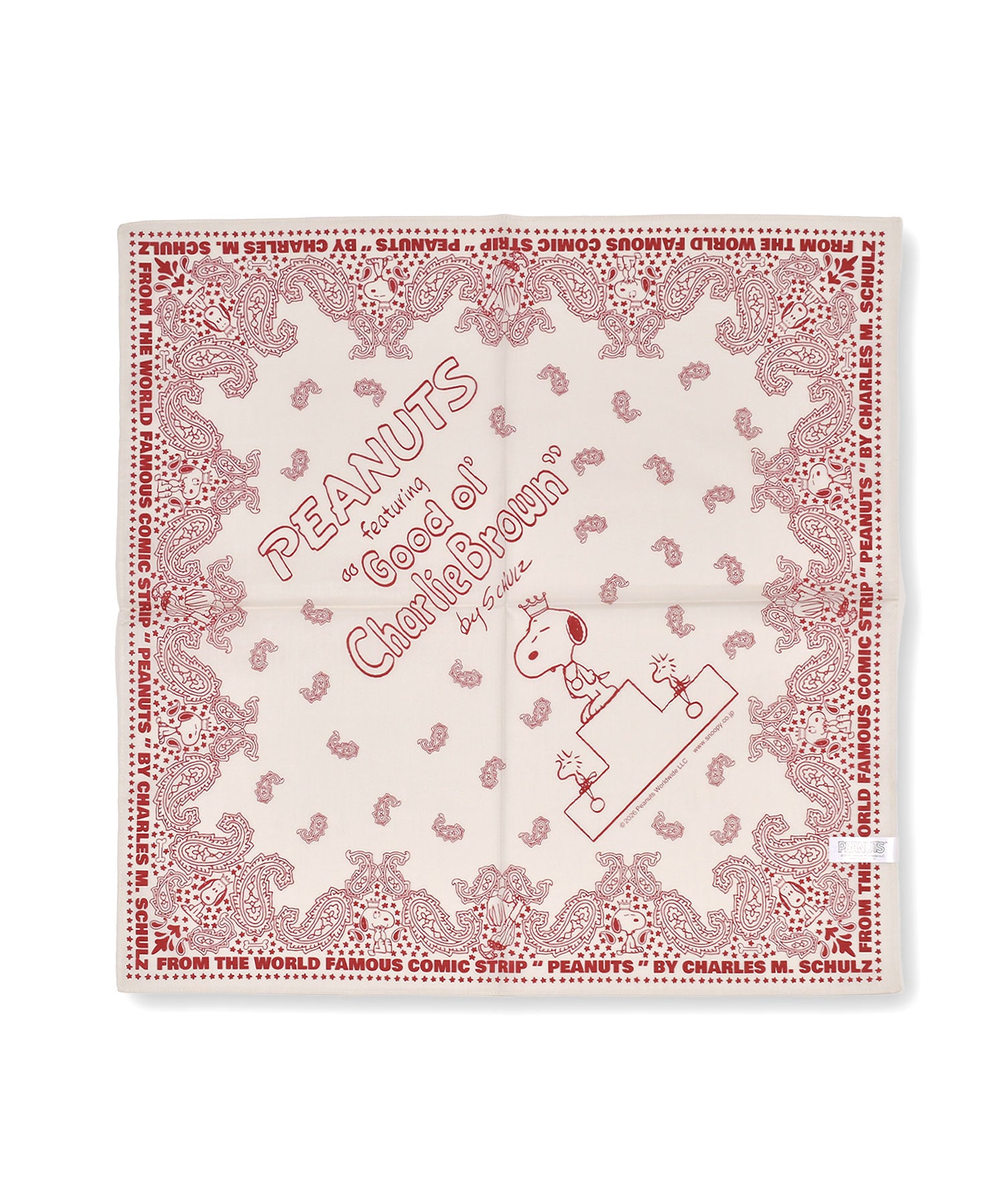 バンダナ　PEANUTS　ペイズリー26