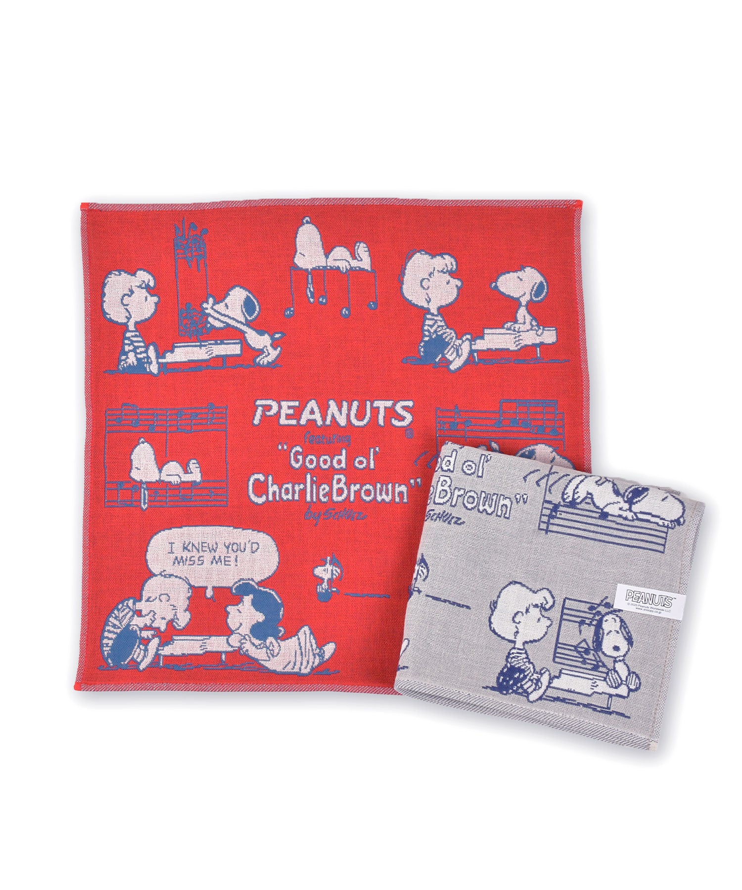 トリプルガーゼハンカチ　 PEANUTS　ミュージック