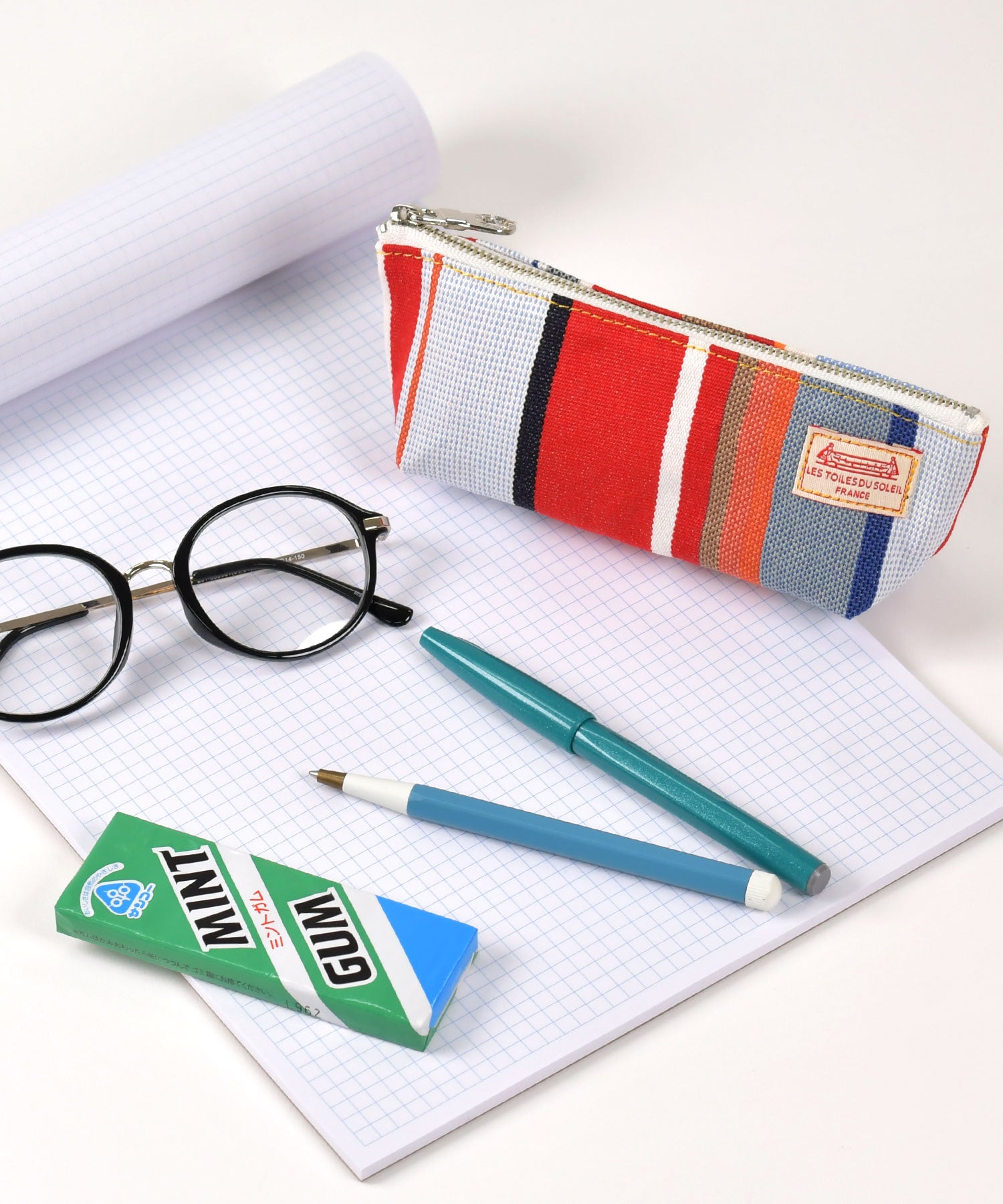 ポーチ　LES TOILES DU SOLEIL　マチツキペンケース