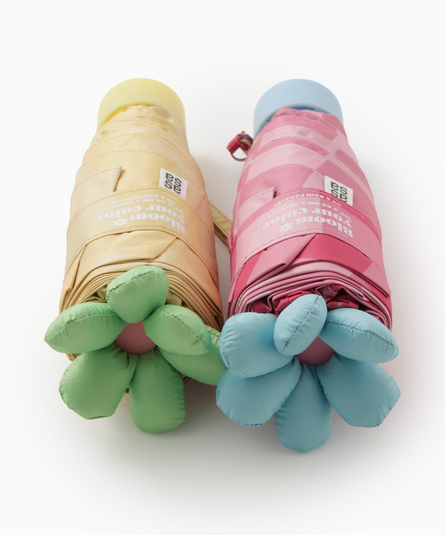 日傘ミニＡ　OHANAチェック　晴雨兼用 UVカット100％