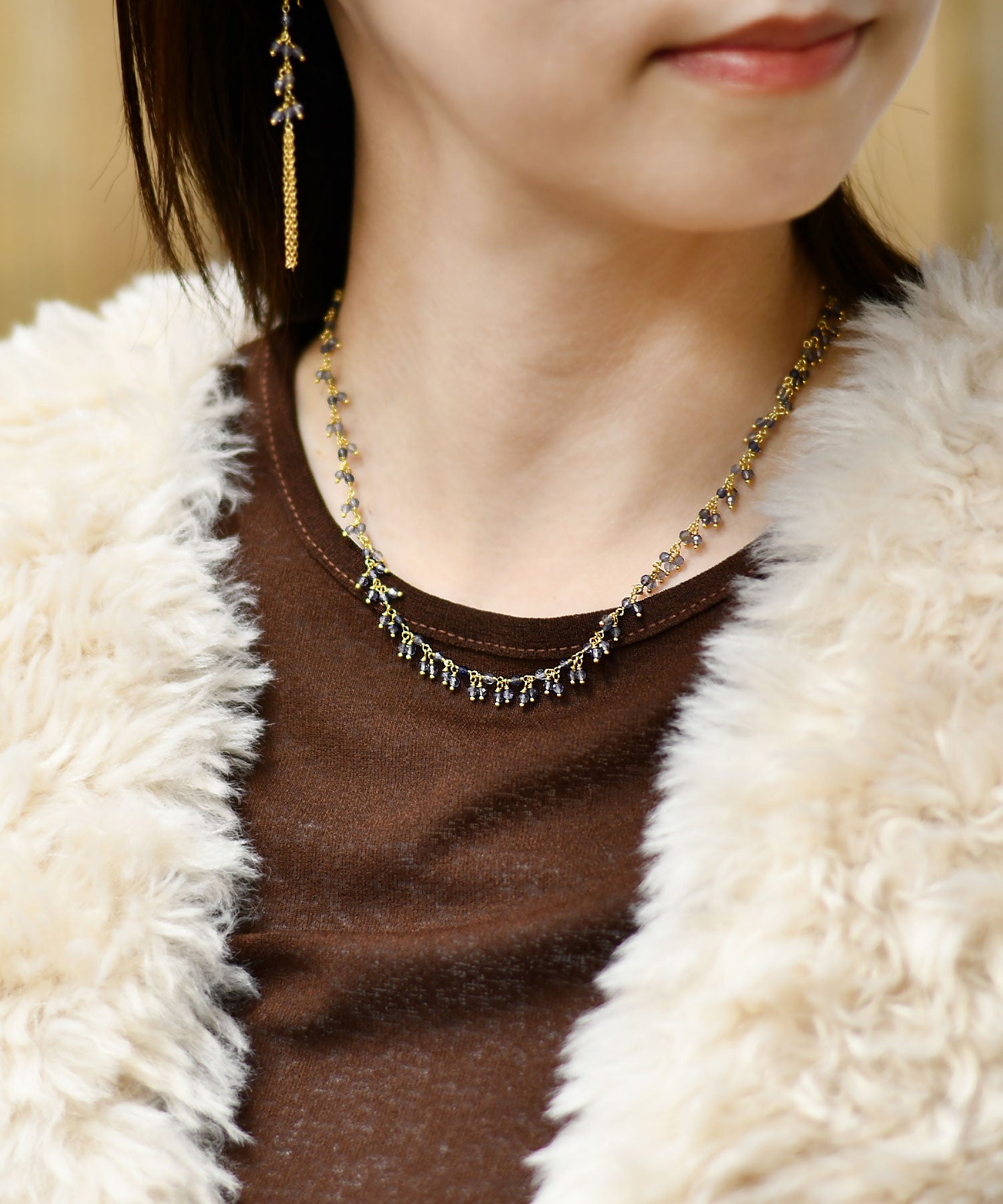 ネックレス　コズリ 013129 アイオライト