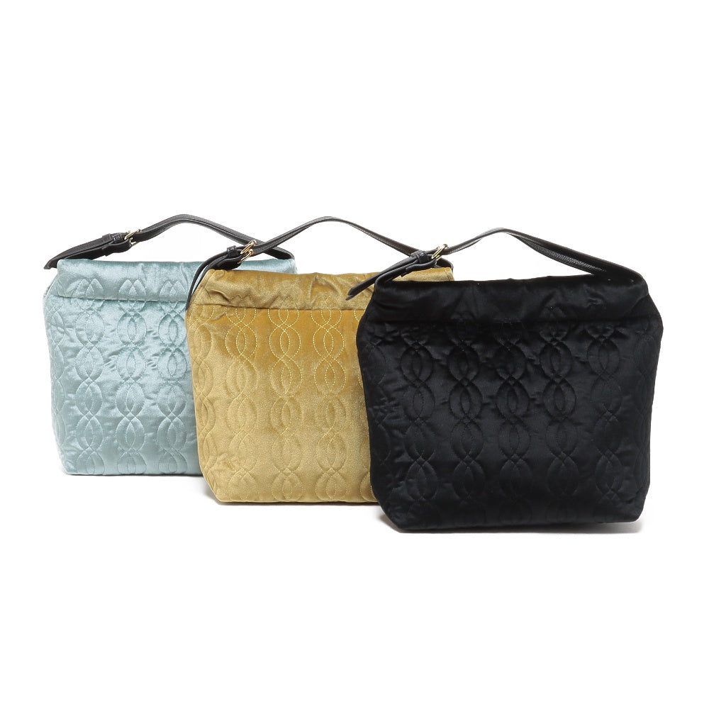 ［オンラインストアのみ］バッグ　CACHELLIE/カシェリエ　ベロアキルティング