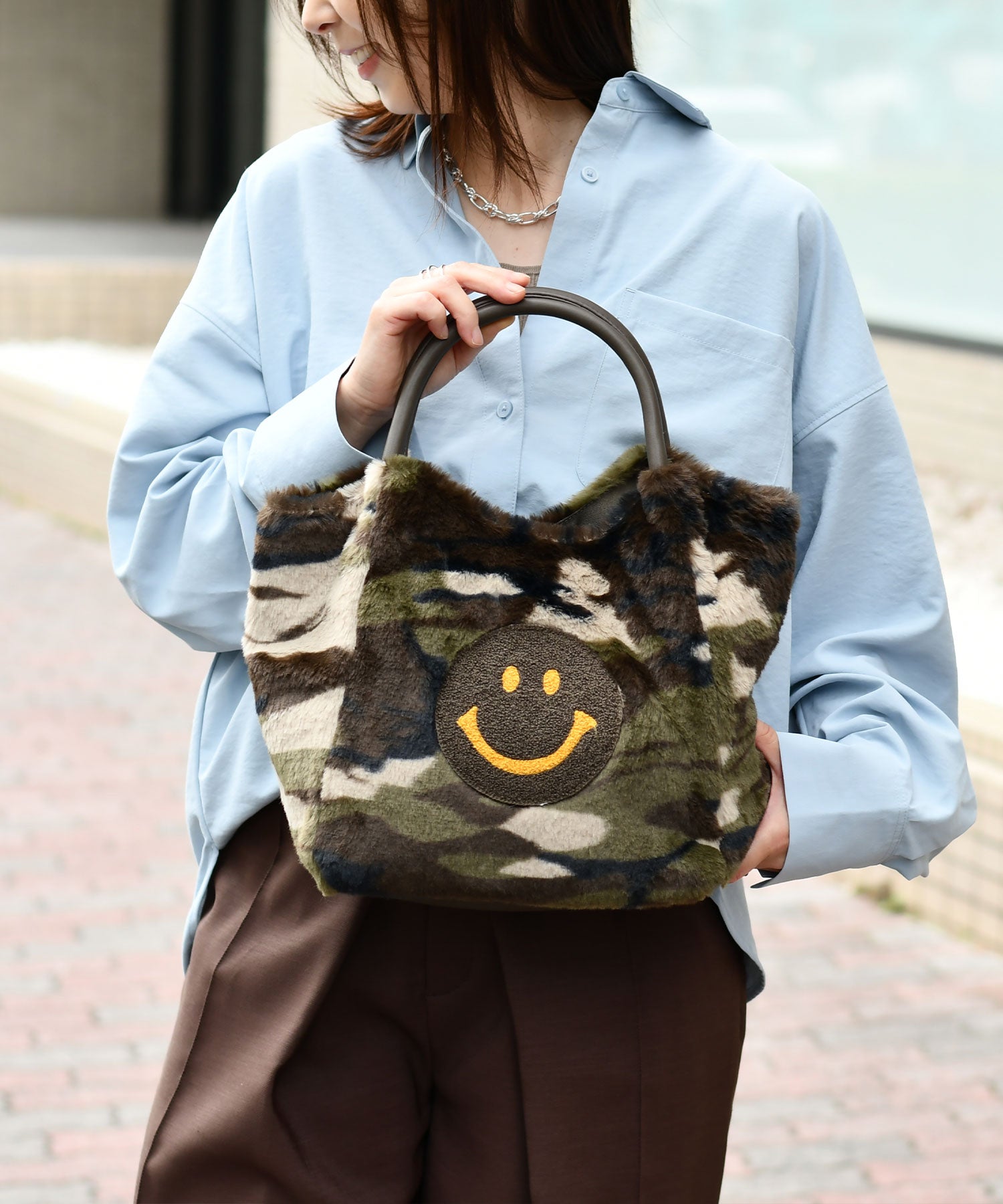 トートバッグ GRANDMA TOTE Ground Y - 【残りわずか】トートバッグY柄 | ACRMTSM ONLINE STORE