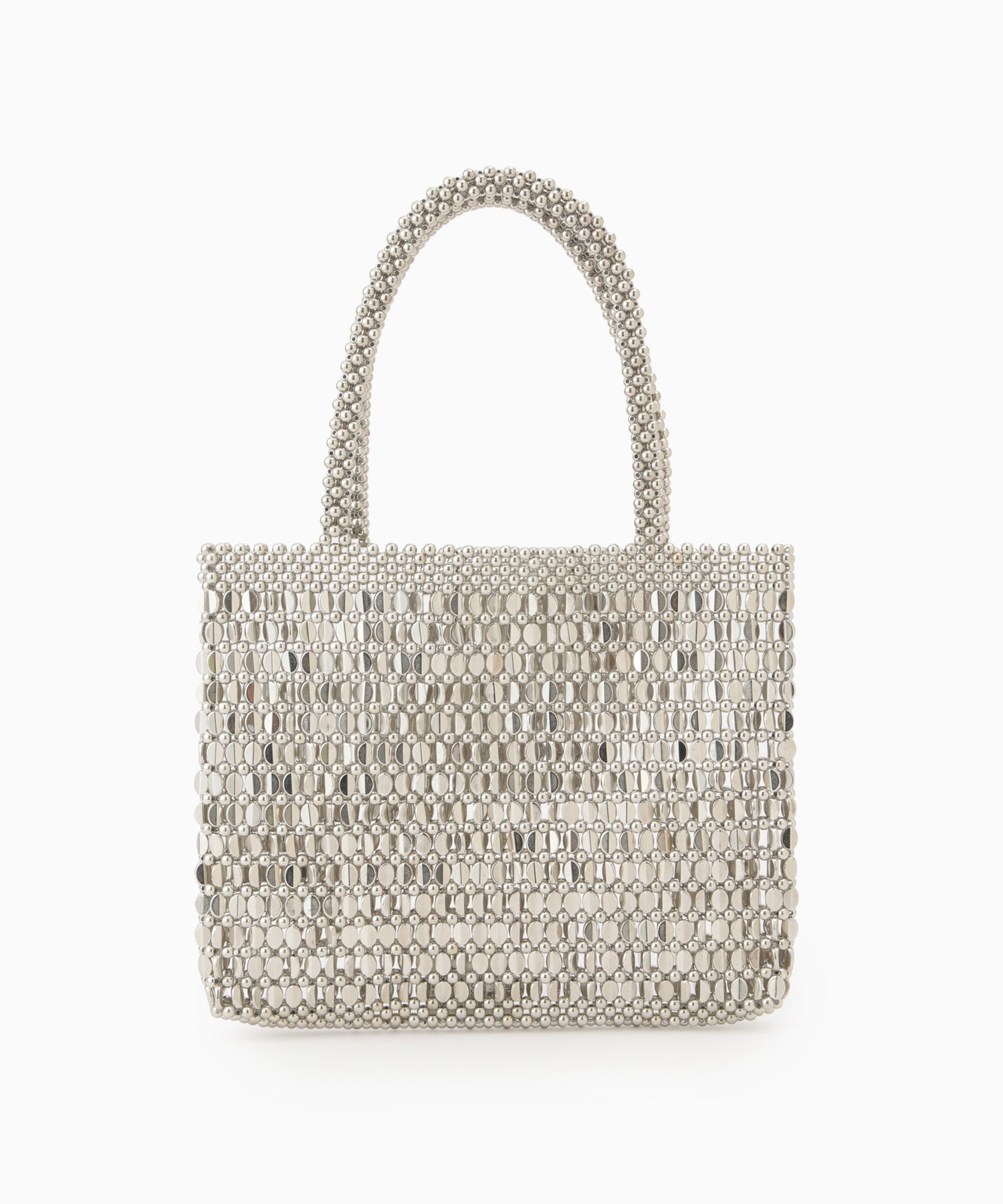 バッグ　カシュカシュ メタルビーズ　スクエア