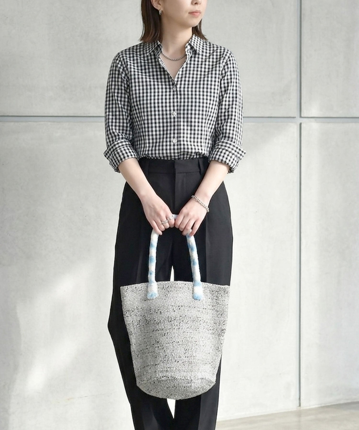 バッグ　サイザル　シェニール