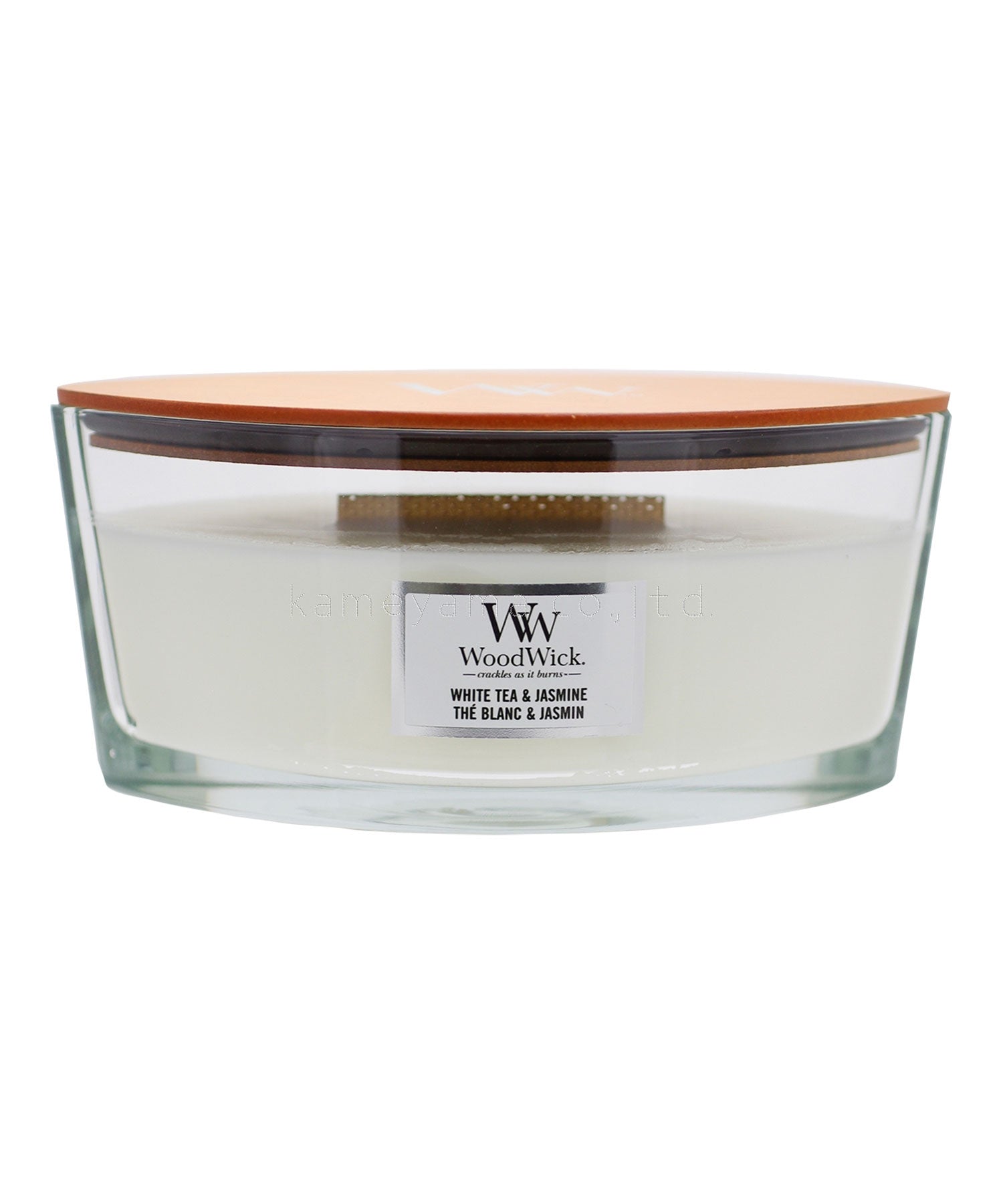 WoodWick ハースウィック  キャンドル   ［ホワイトティー＆ジャスミン］
