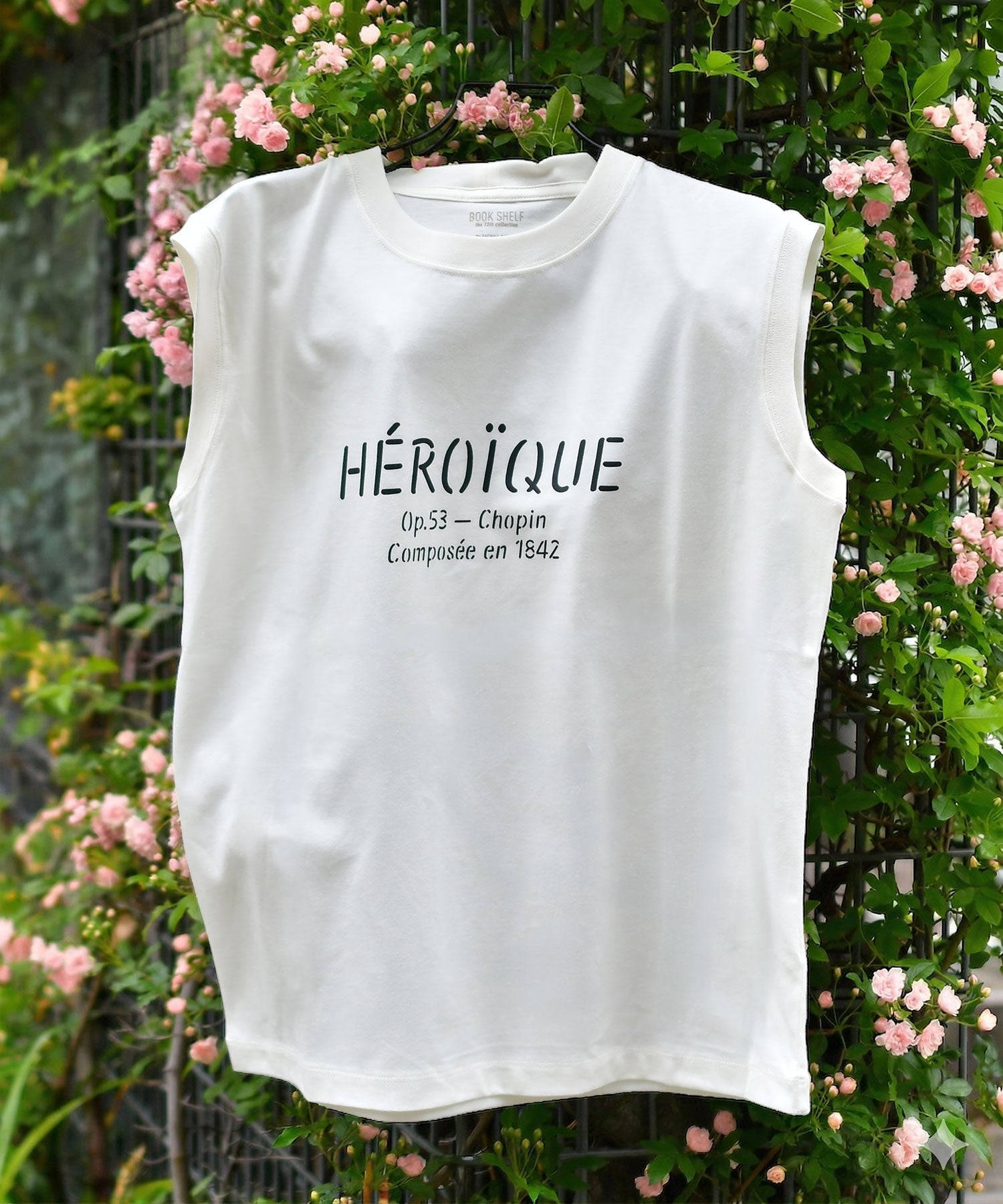 ノースリーブＴシャツ　BOOK SHELF　HEROIQUE