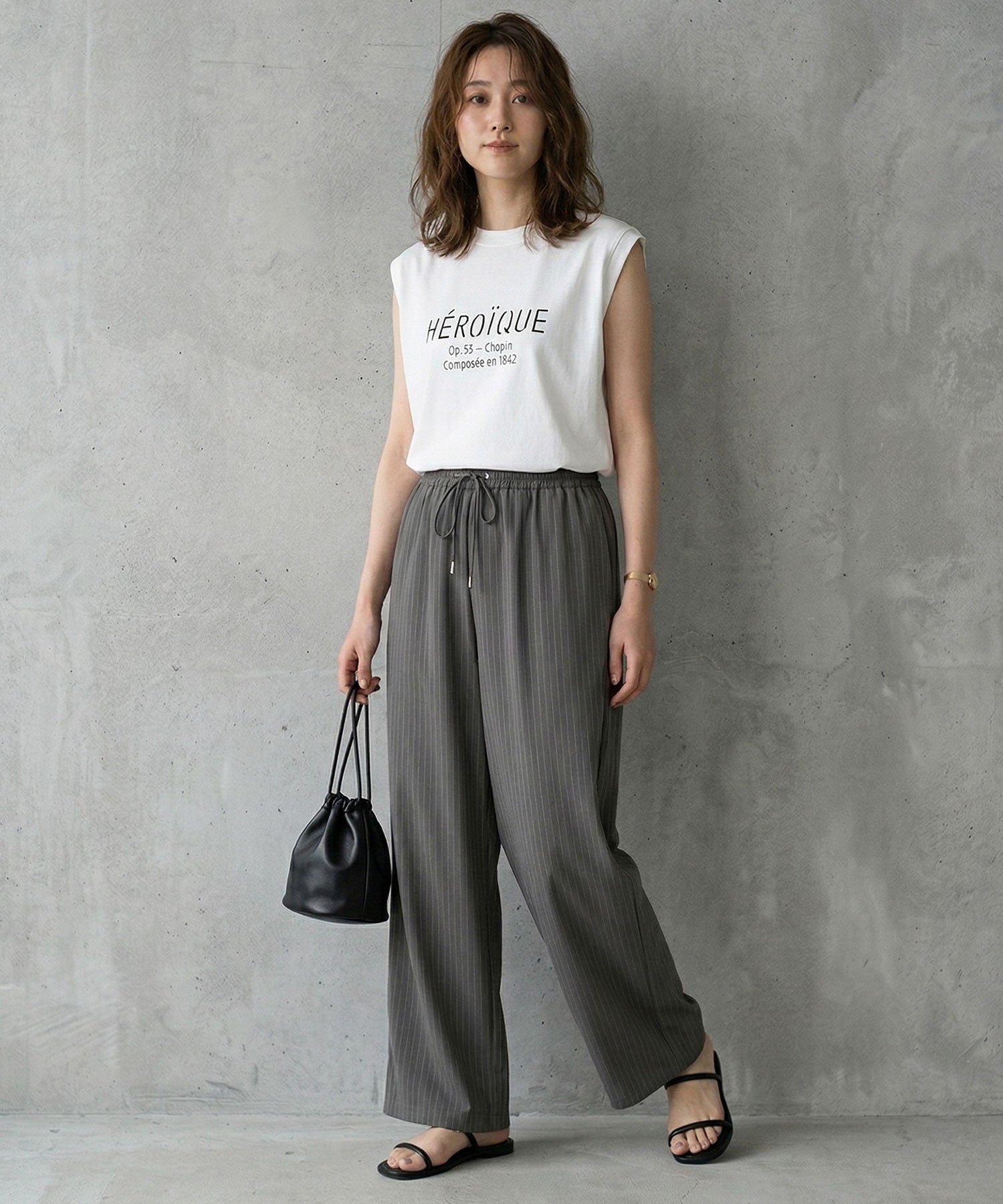 ノースリーブＴシャツ　BOOK SHELF　HEROIQUE