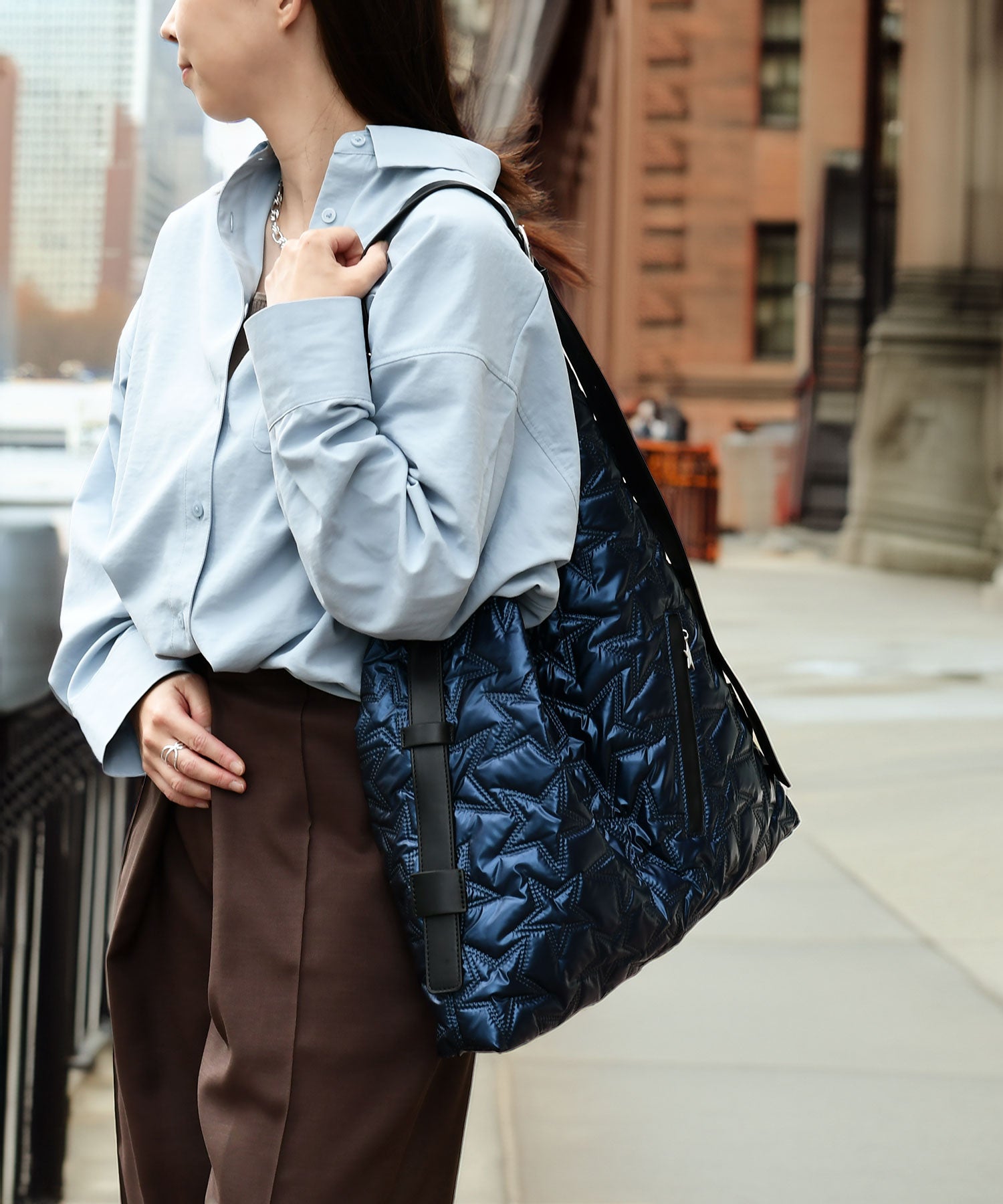 ショルダーバッグ スターキルティング トライアングル – レイジー