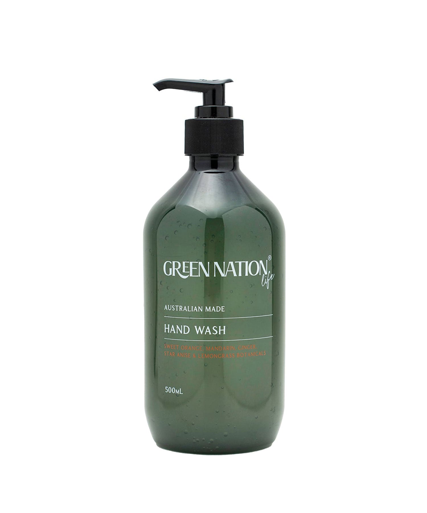 GREEN NATION life　ハンドウォッシュ500ml　スイートオレンジ＆レモングラス