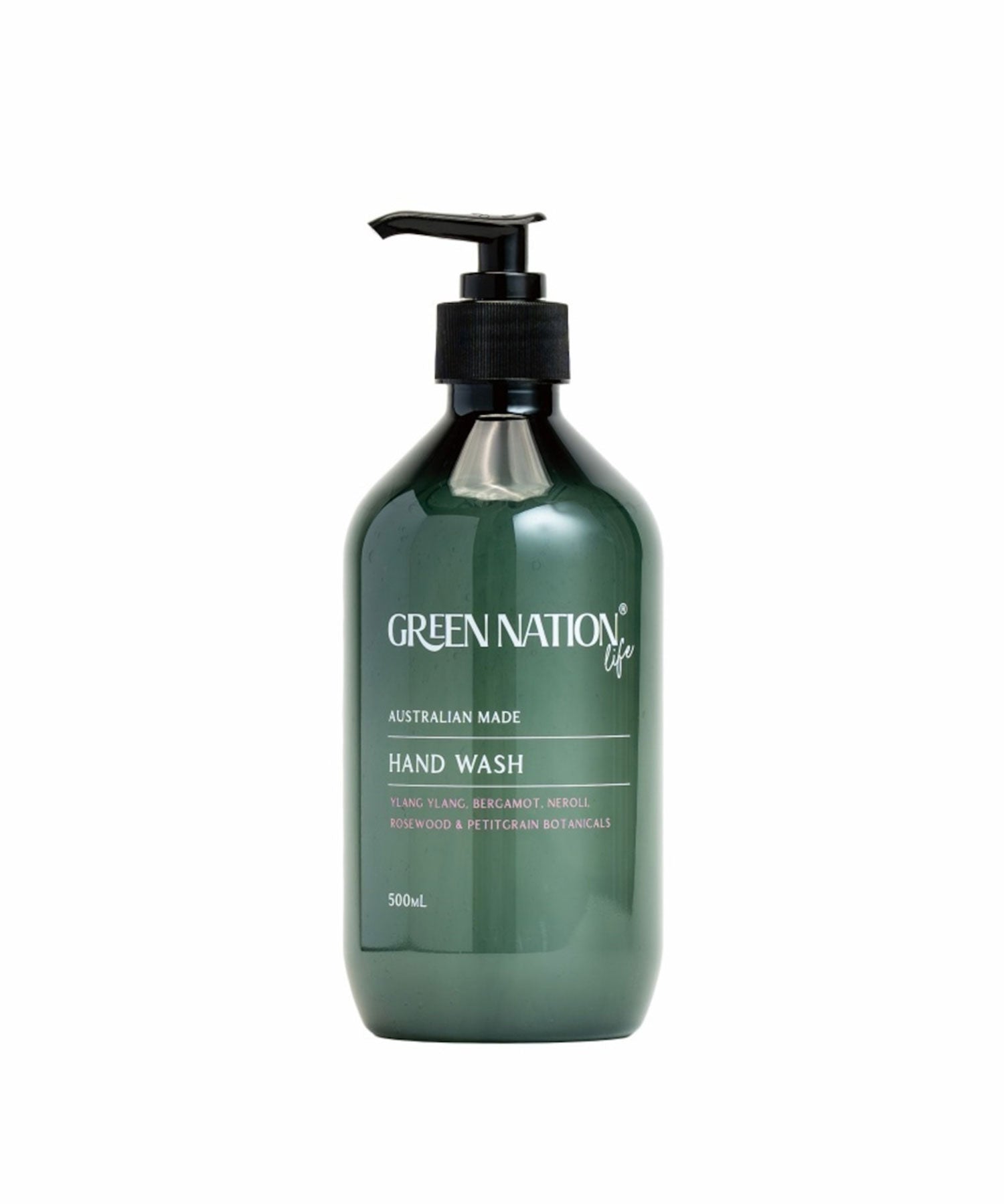 GREEN NATION life　ハンドウォッシュ500ml　ベルガモット＆イランイラン