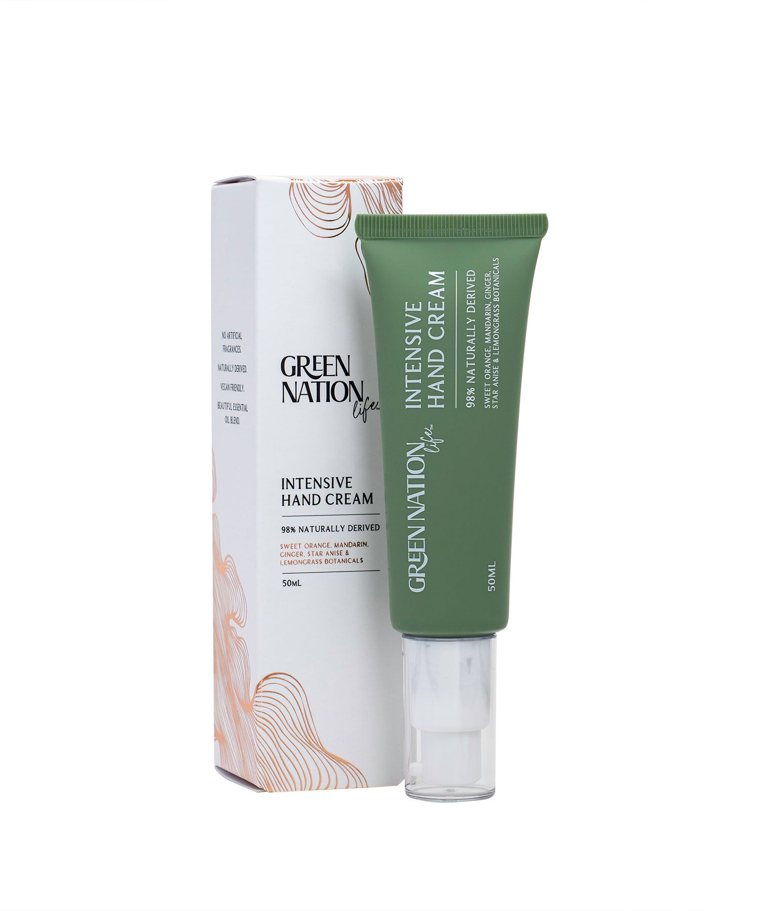 GREEN NATION life　インテンシブハンドクリ－ム50ml　スイートオレンジ&レモングラス