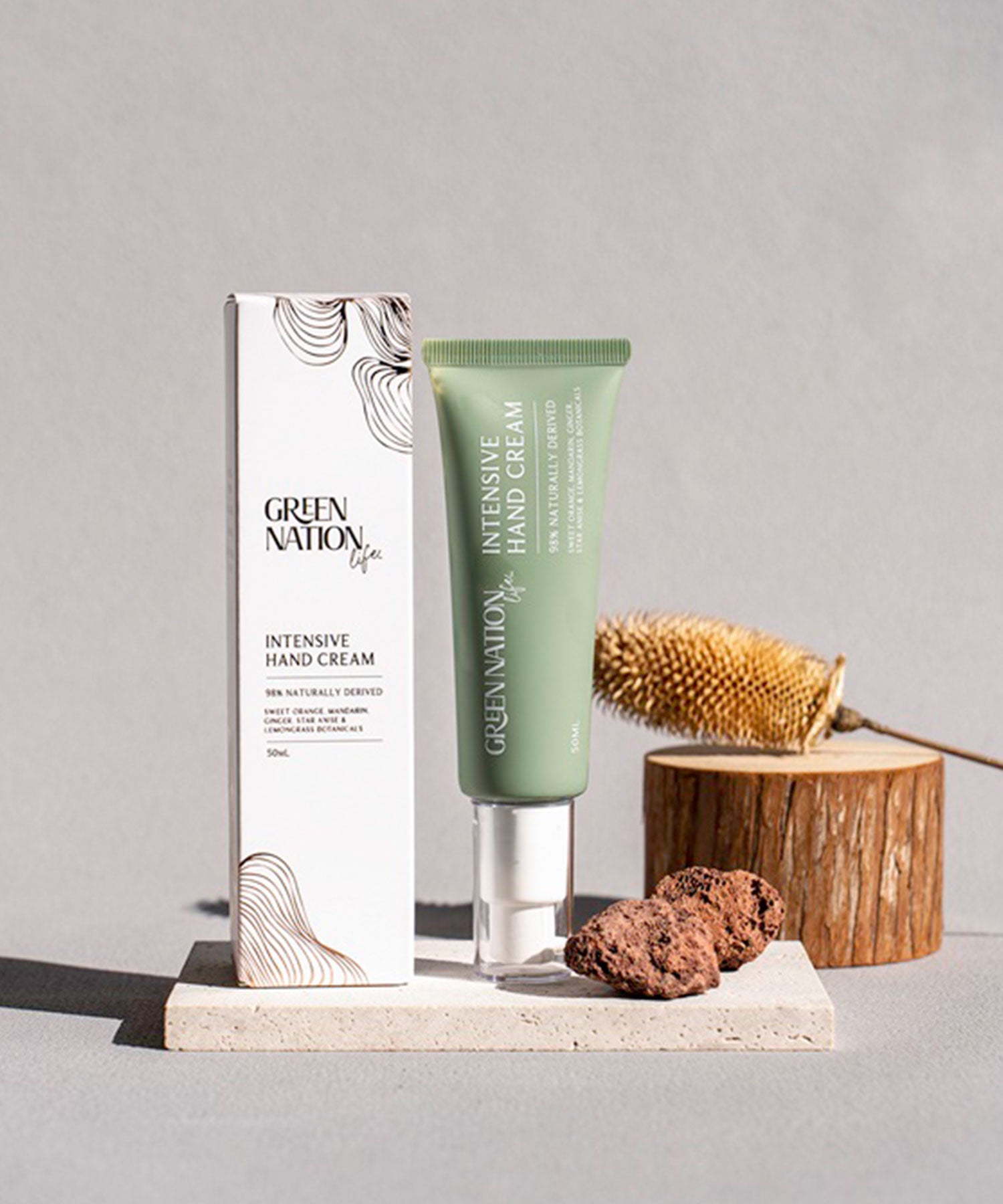 GREEN NATION life　インテンシブハンドクリ－ム50ml　スイートオレンジ&レモングラス